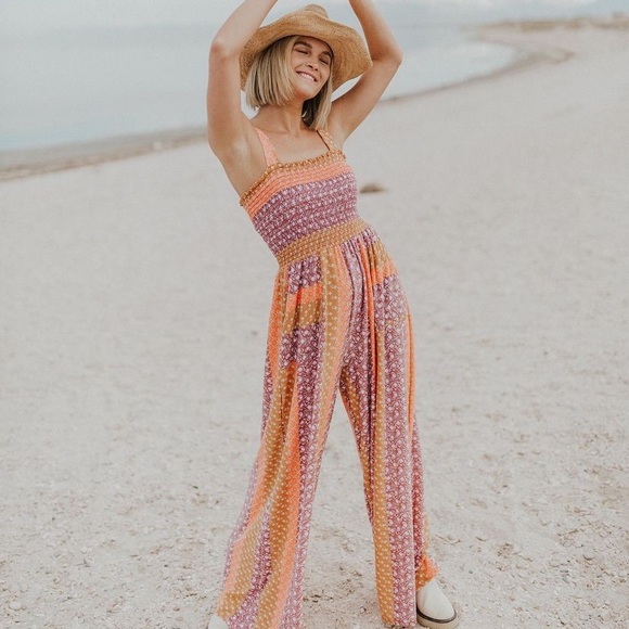 Henly Pants - Patchwork Jumpsuit NWOT